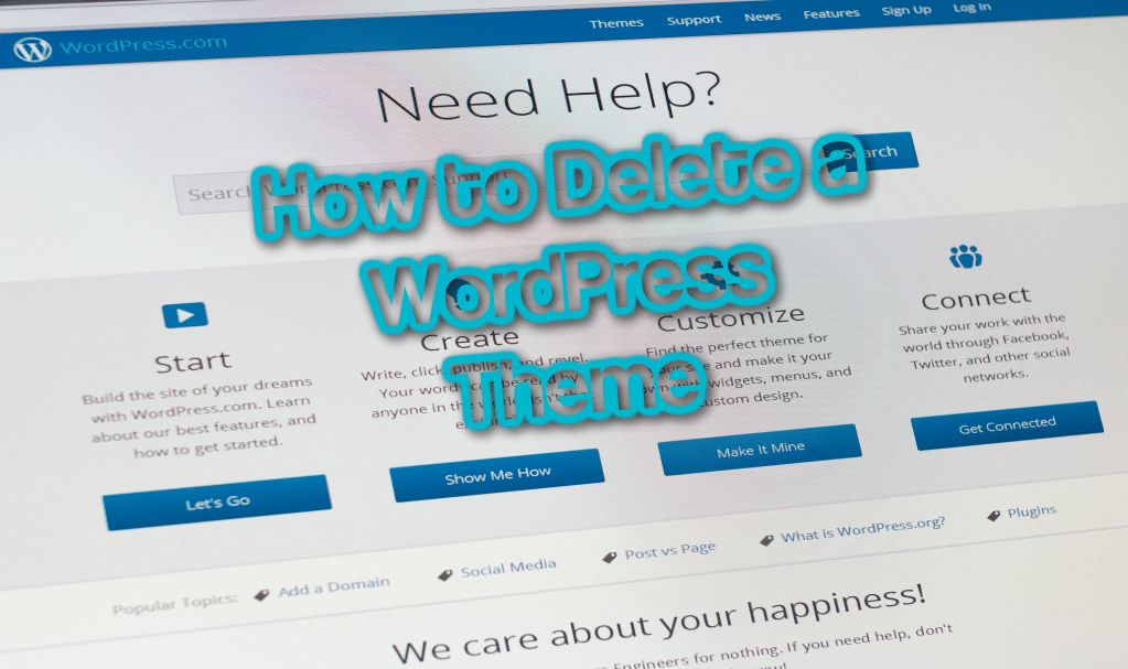 delete a WordPress Theme